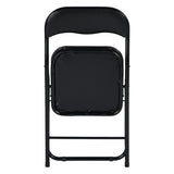 HomyLin Foling Chairs Padded Metal Foldable Conference Chairs Set