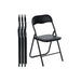 HomyLin Foling Chairs Padded Metal Foldable Conference Chairs Set