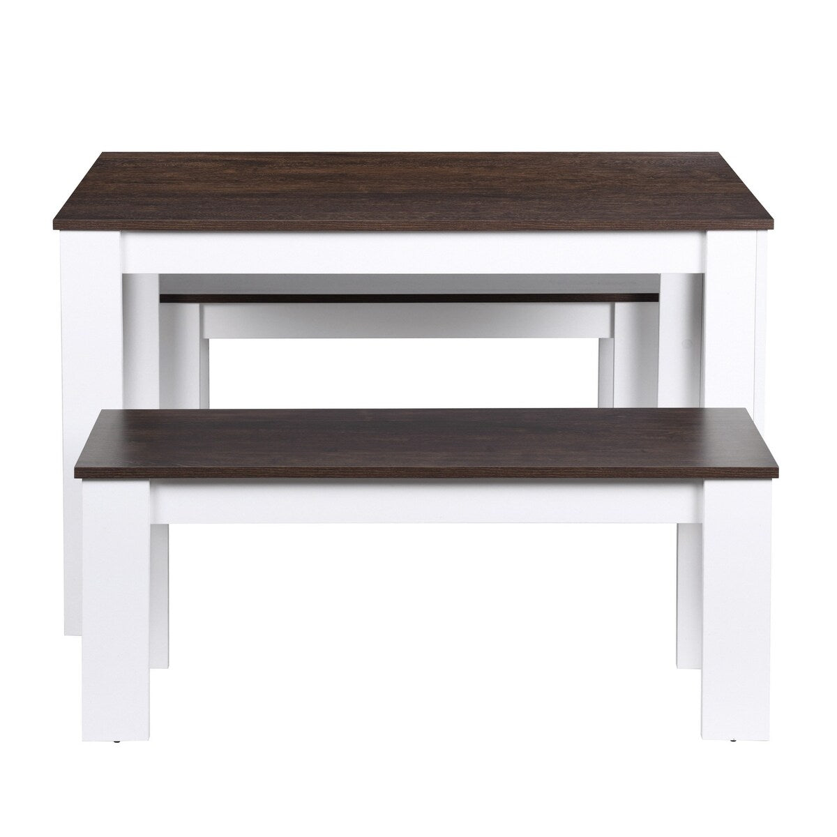 Homylin 3-Piece Dining Set 47.2'' Dining Table with 2 Benches