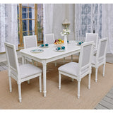 Homylin 60-78'' Extendable Dining Table Solid Wood Removable Leaf