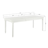 Homylin 60-78'' Extendable Dining Table Solid Wood Removable Leaf