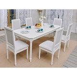 Homylin 60-78'' Extendable Dining Table Solid Wood Removable Leaf