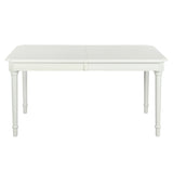 Homylin 60-78'' Extendable Dining Table Solid Wood Removable Leaf