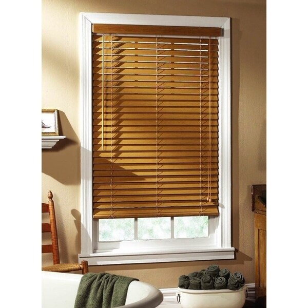 Honey Oak Fauxwood Blind