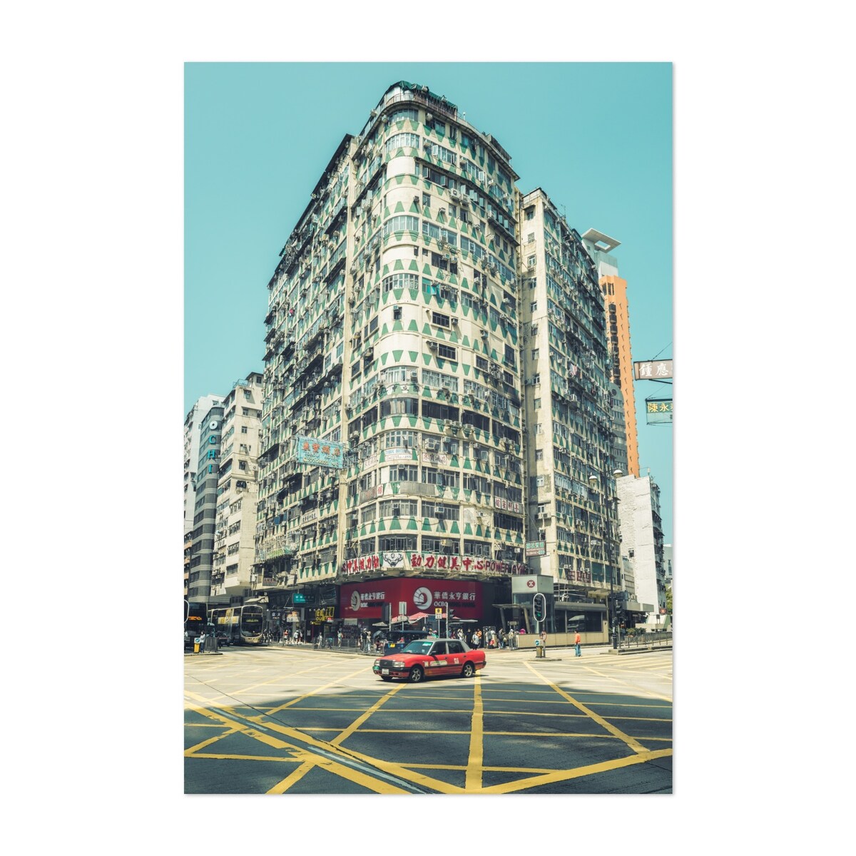 Hong Kong Kowloon Crossing Photography Cityscape Art Print/Poster
