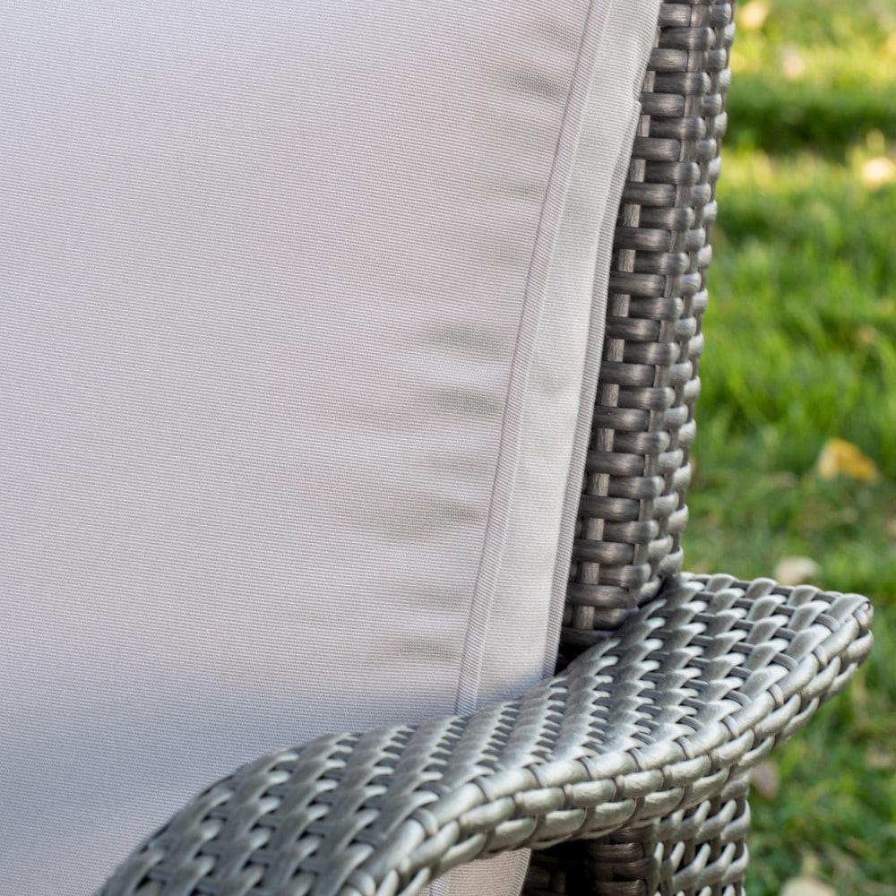 Honolulu Outdoor Wicker Club Chair with Cushion (Set of 2) by Christopher Knight Home