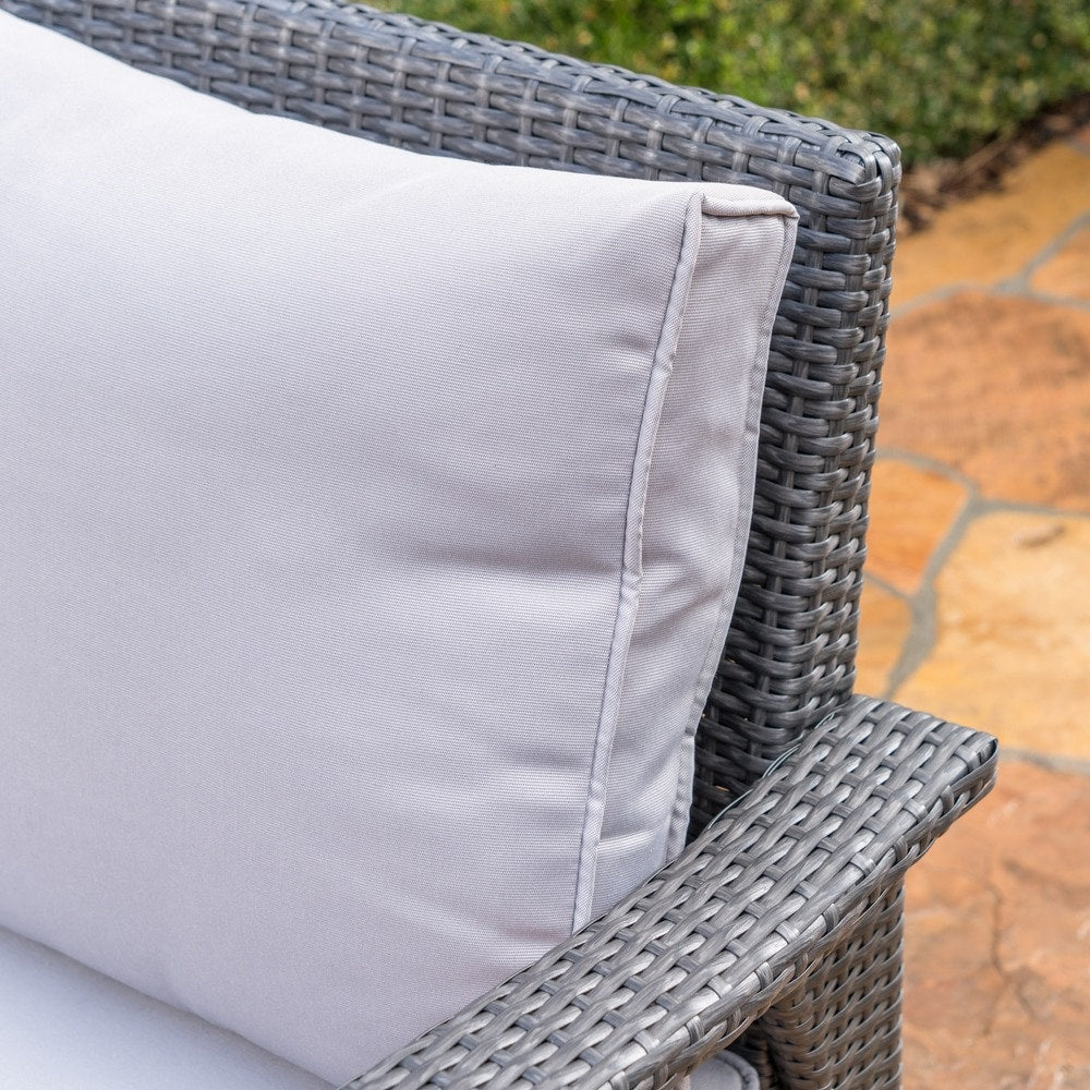 Honolulu Outdoor Wicker Loveseat with Cushions by Christopher Knight Home