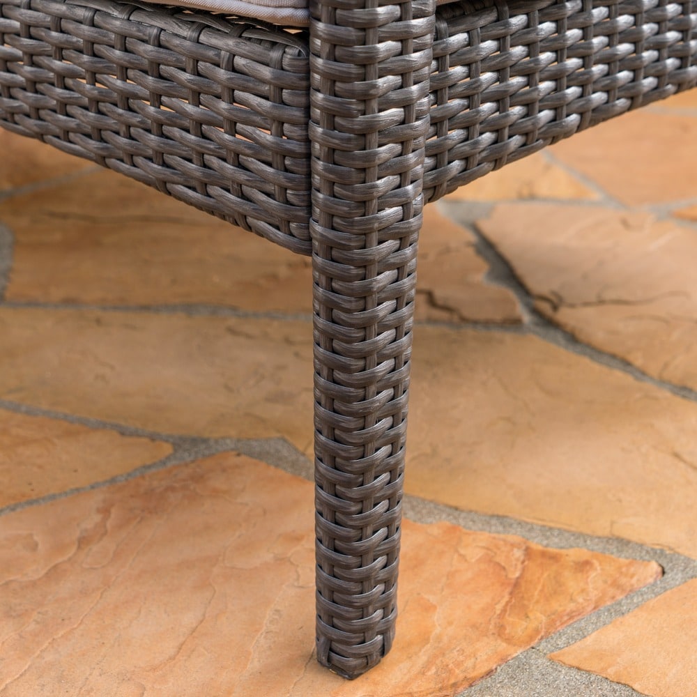 Honolulu Outdoor Wicker Loveseat with Cushions by Christopher Knight Home