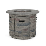 Hoonah Outdoor Circular Fire Table by Christopher Knight Home