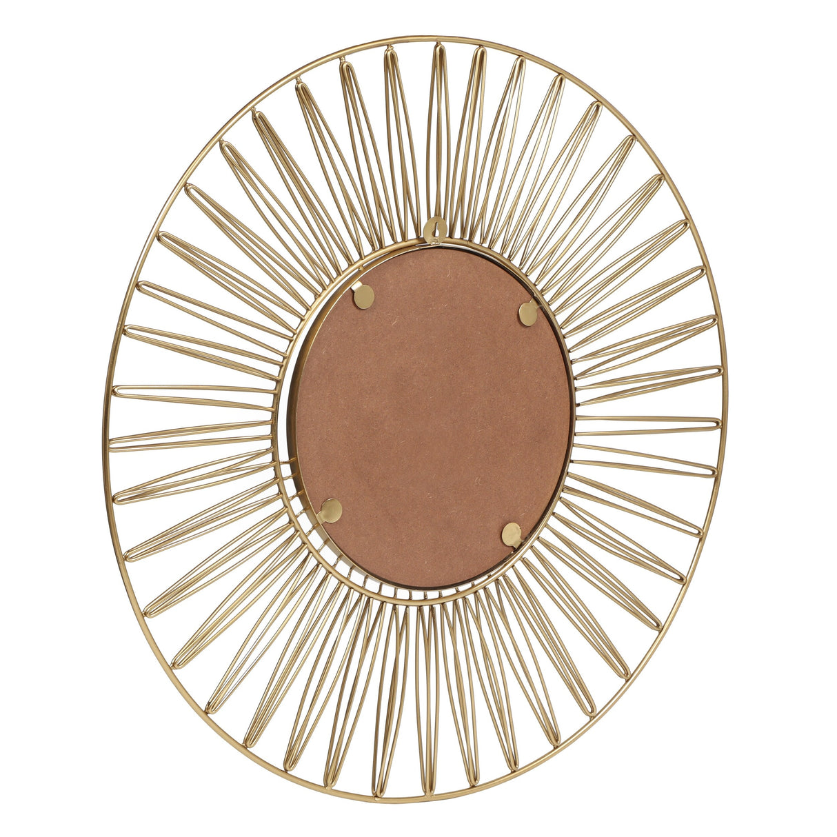 Hopedale Modern Glam Handcrafted Round Sun Wall Mirror by Christopher Knight Home - 30.00" L x 1.00" W x 30.00" H