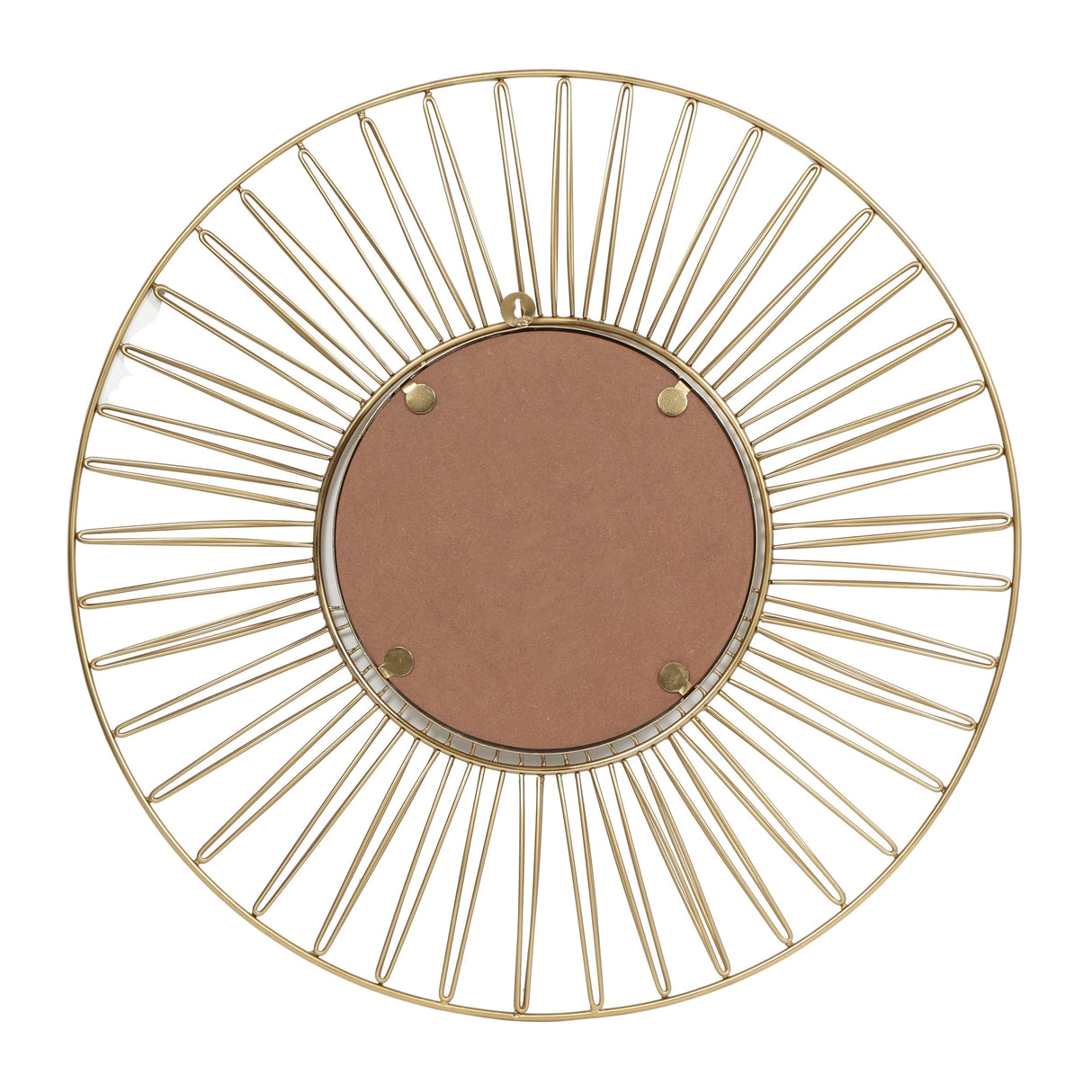Hopedale Modern Glam Handcrafted Round Sun Wall Mirror by Christopher Knight Home - 30.00" L x 1.00" W x 30.00" H