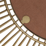 Hopedale Modern Glam Handcrafted Round Sun Wall Mirror by Christopher Knight Home - 30.00" L x 1.00" W x 30.00" H