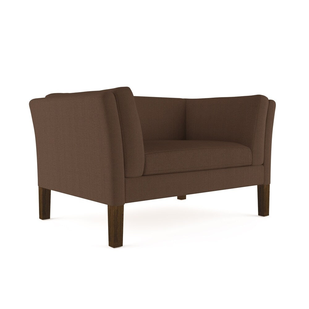 Horace Chocolate Linen Sofa - Custom Made to Order TAG by Tandem Arbor