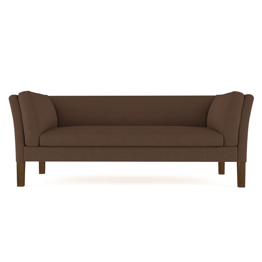 Horace Chocolate Linen Sofa - Custom Made to Order TAG by Tandem Arbor
