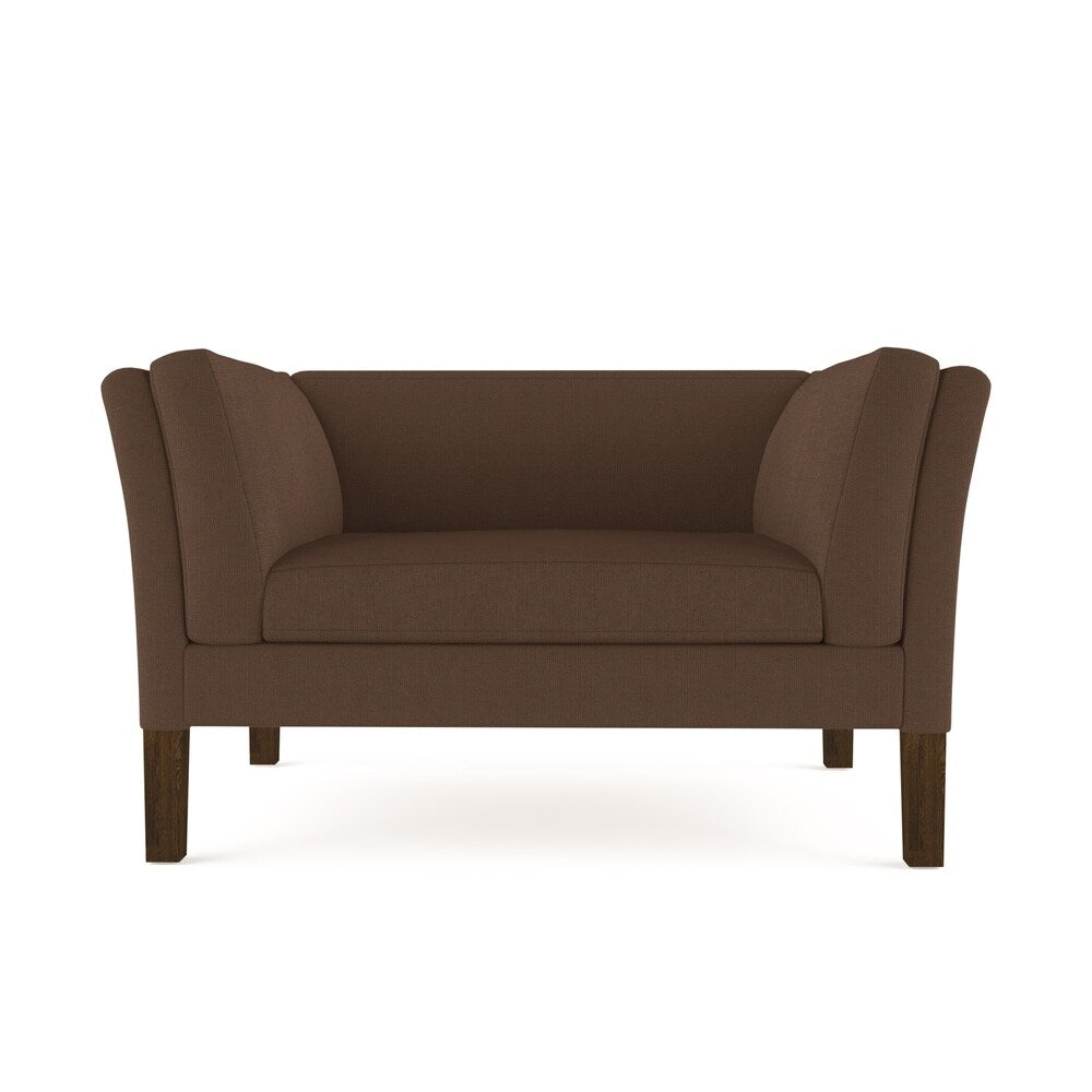 Horace Chocolate Linen Sofa - Custom Made to Order TAG by Tandem Arbor