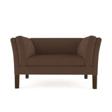 Horace Chocolate Linen Sofa - Custom Made to Order TAG by Tandem Arbor