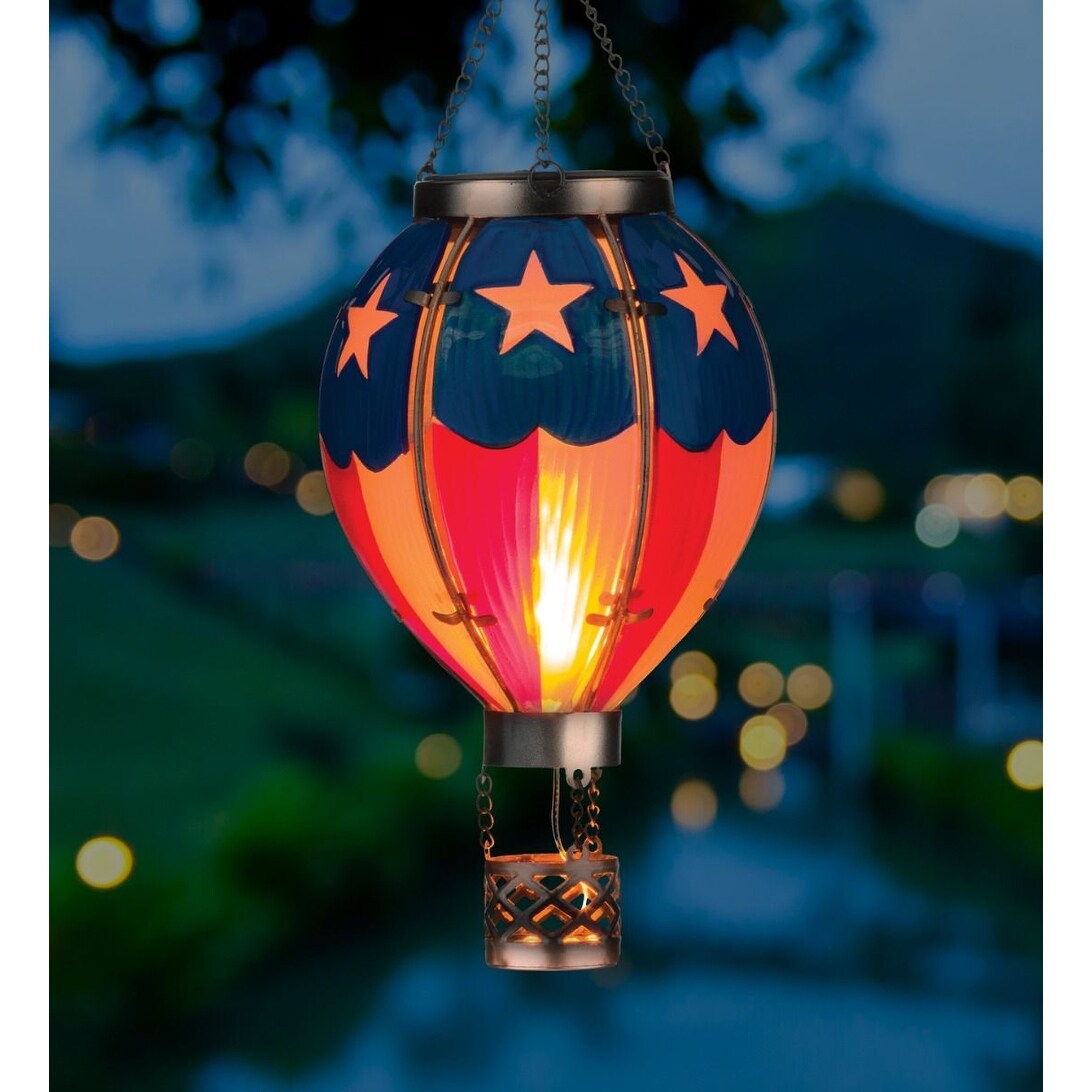 Hot Air Balloon Solar Lantern SM - Americana