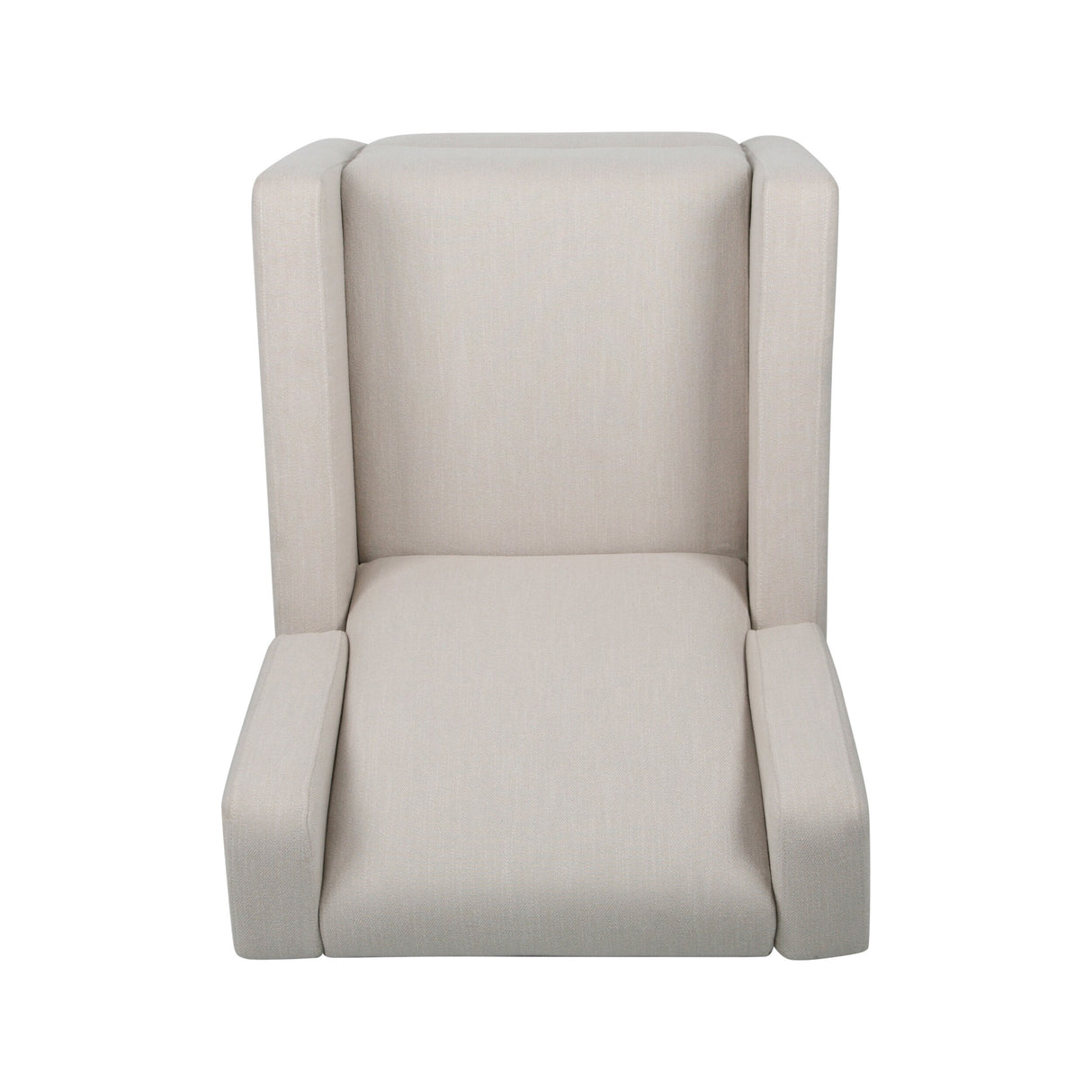 Hounker Contemporary Upholstered Swivel Recliner by Christopher Knight Home
