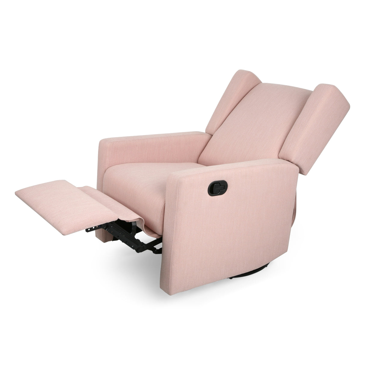 Hounker Contemporary Upholstered Swivel Recliner by Christopher Knight Home