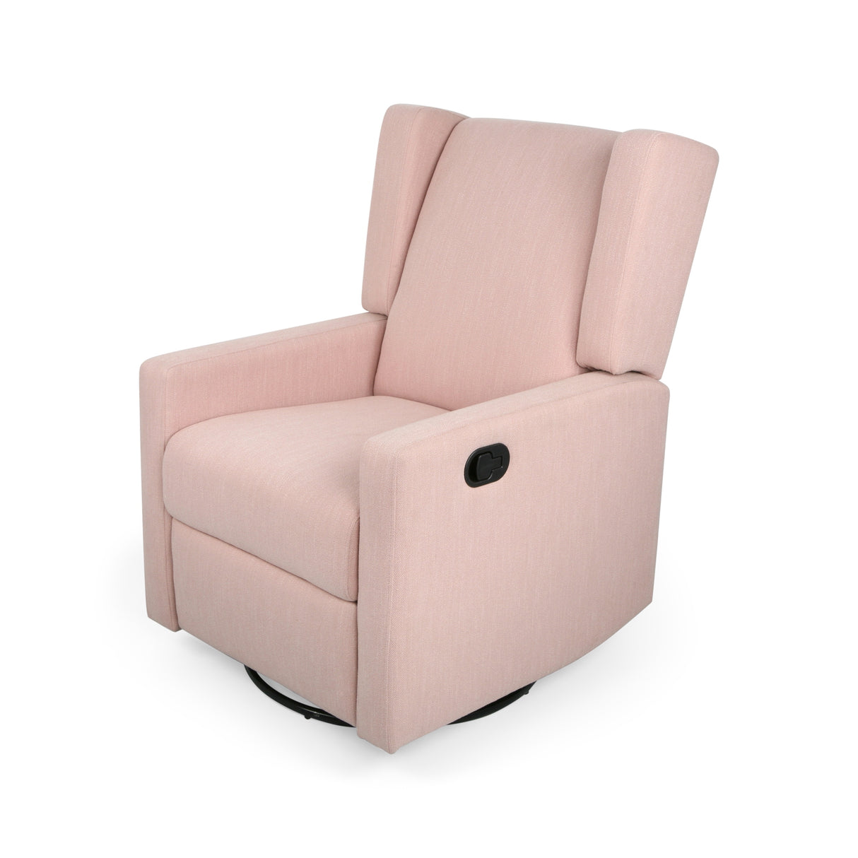 Hounker Contemporary Upholstered Swivel Recliner by Christopher Knight Home