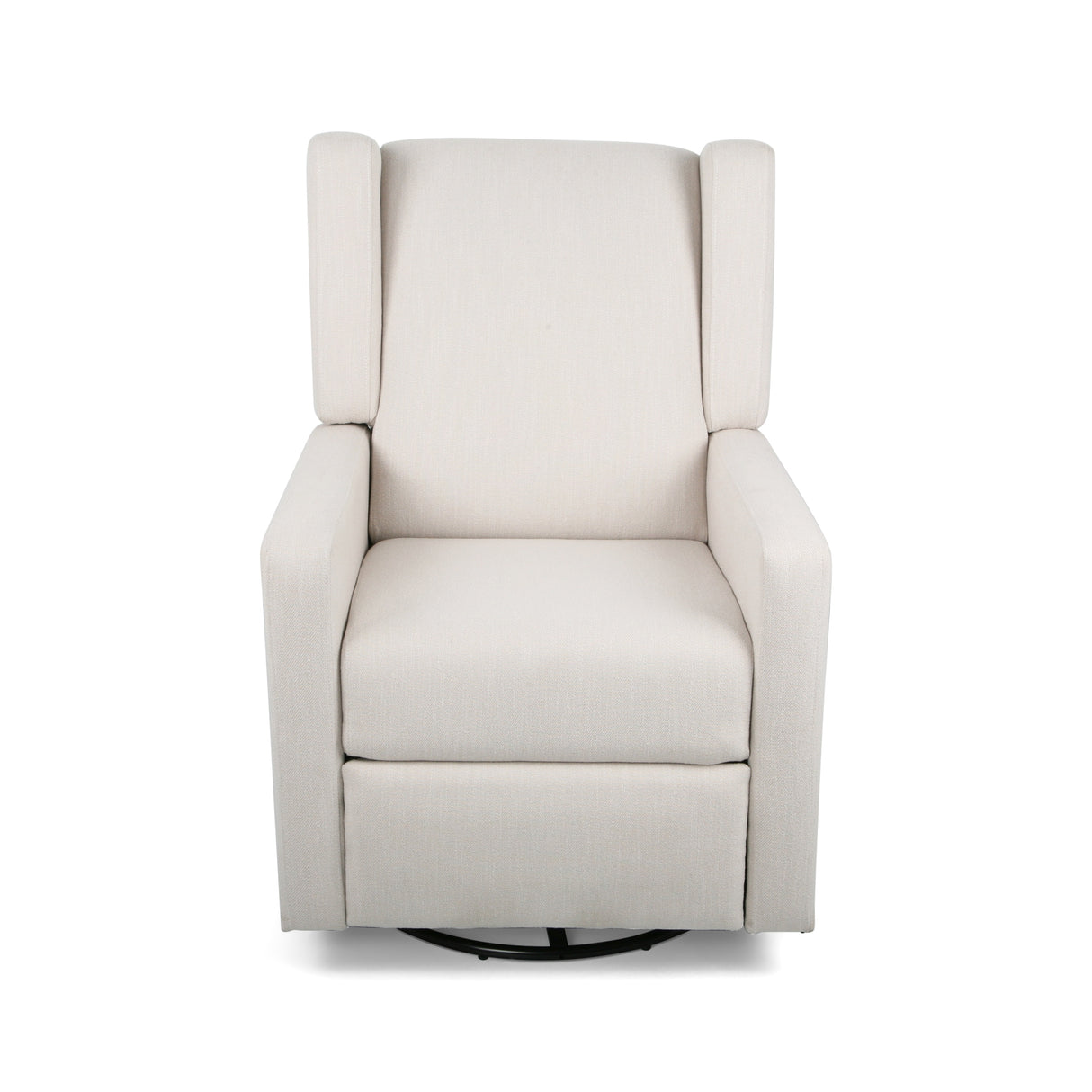Hounker Contemporary Upholstered Swivel Recliner by Christopher Knight Home
