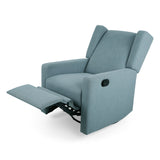Hounker Contemporary Upholstered Swivel Recliner by Christopher Knight Home