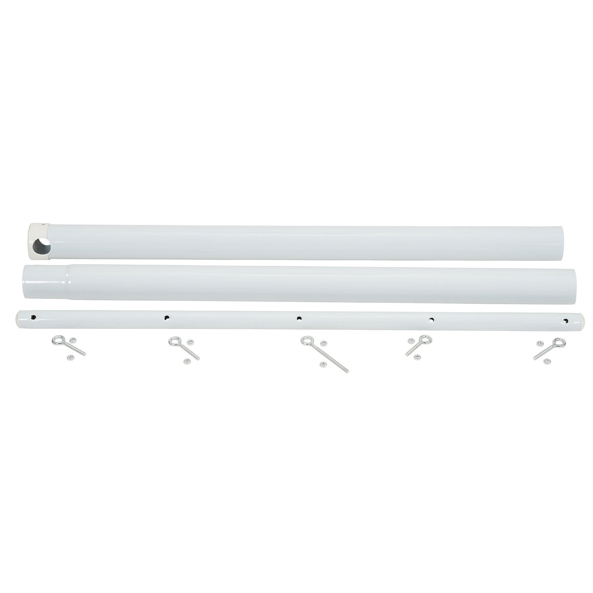 Household Essentials White Mega T-Post Assembly Clothesline Pole