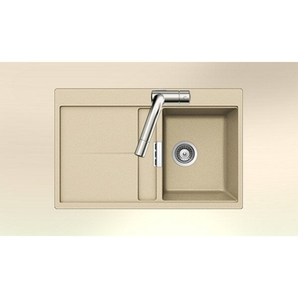 Houzer Cristadur Undermount/ Drop-in Avorio Granite Kitchen Sink