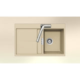 Houzer Cristadur Undermount/ Drop-in Avorio Granite Kitchen Sink