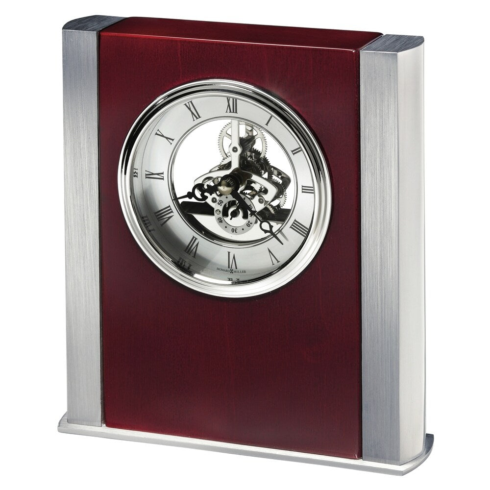 Howard Miller Grayson Transitional, Classic and Bold, Statement Table Clock with Skeleton Movements, Reloj de Mesa