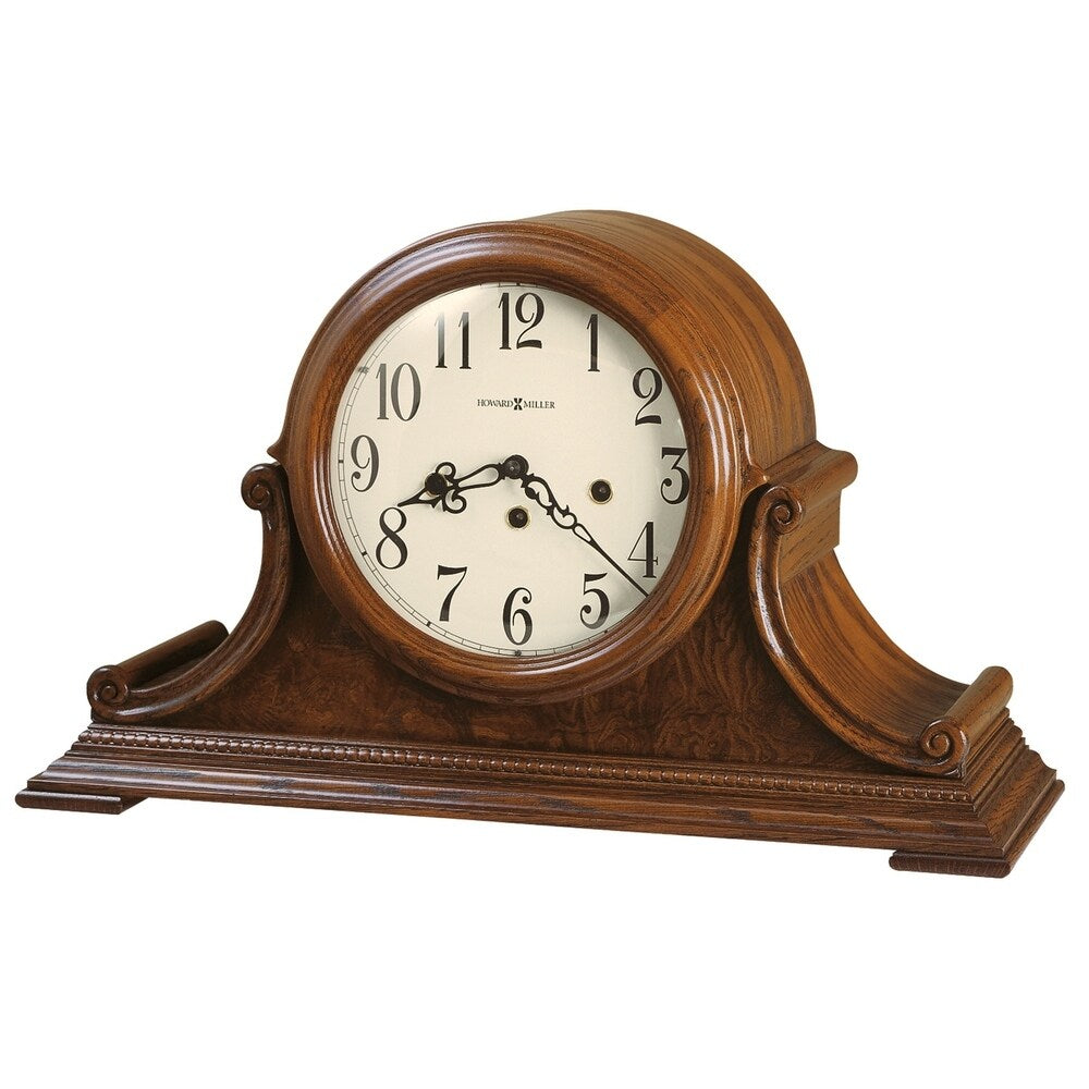 Howard Miller Hadley Retro, Traditional, Old World, Chiming Mantel Clock with Silence Option, Reloj del Estante