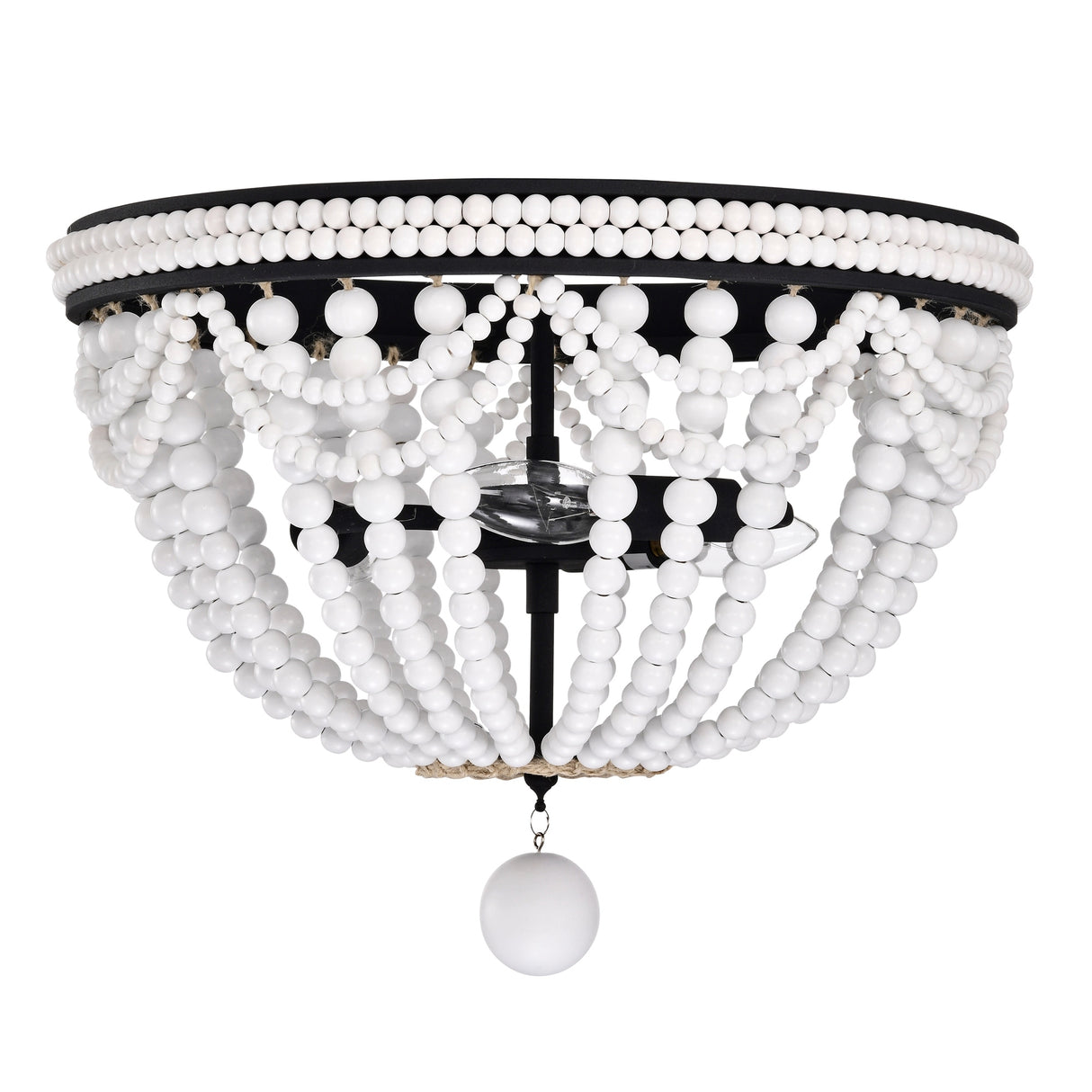 Hudson 16 Inch Bohemian Flush Mount 3-Light