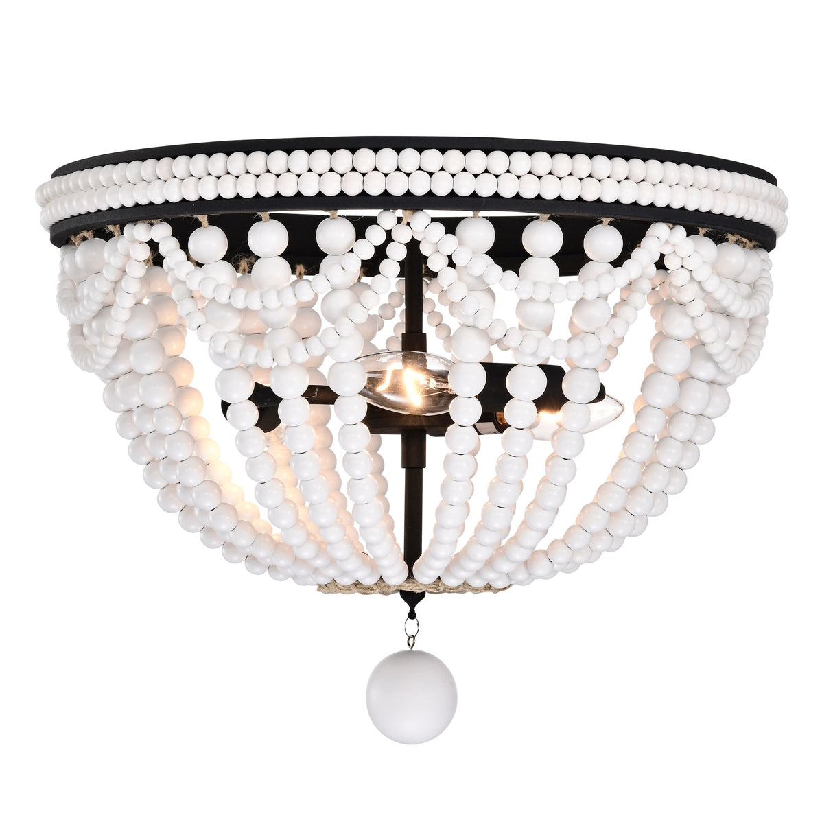 Hudson 16 Inch Bohemian Flush Mount 3-Light
