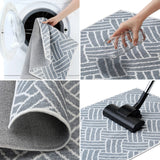 Sussexhome Heavy Duty Ultra Thin Non Slip Washable Cotton Indoor Rug - 2' x 3'