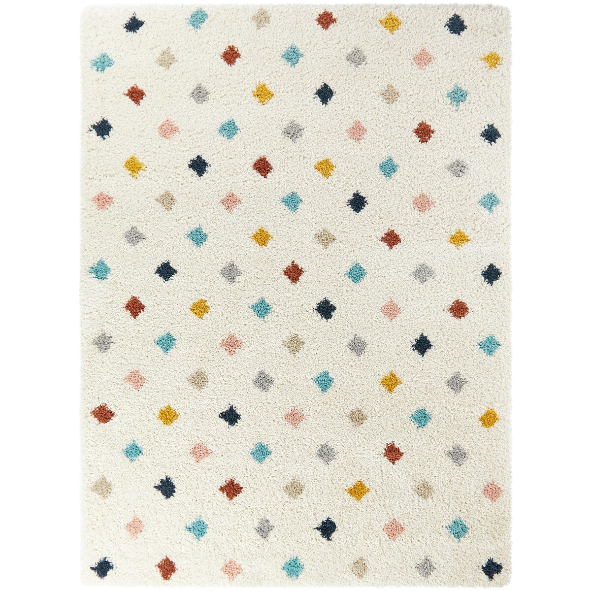 Carson Diamond Dot Shag Area Rug