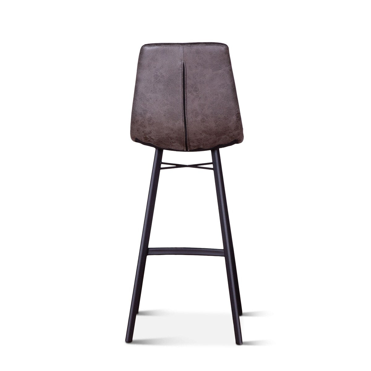 Hudson Mid Century Retro Bar Chair in Charcoal, 2pc