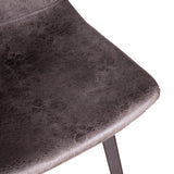 Hudson Mid Century Retro Bar Chair in Charcoal, 2pc