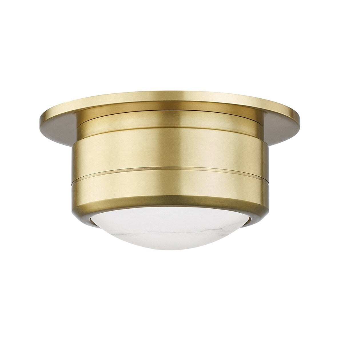 Hudson Valley Greenport LED Flush Mount/Wall Sconce with White Spanish Alabaster