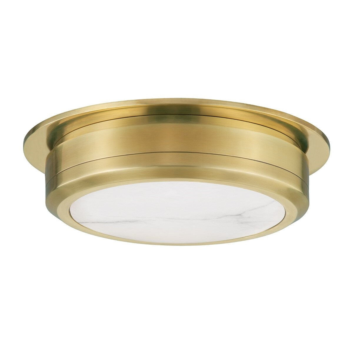 Hudson Valley Greenport LED Flush Mount/Wall Sconce with White Spanish Alabaster