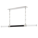 Hudson Valley Huntington LED Linear Island Pendant with White Extruded Jade