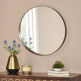 Hudspeth Contemporary Round Wall Mirror by Christopher Knight Home