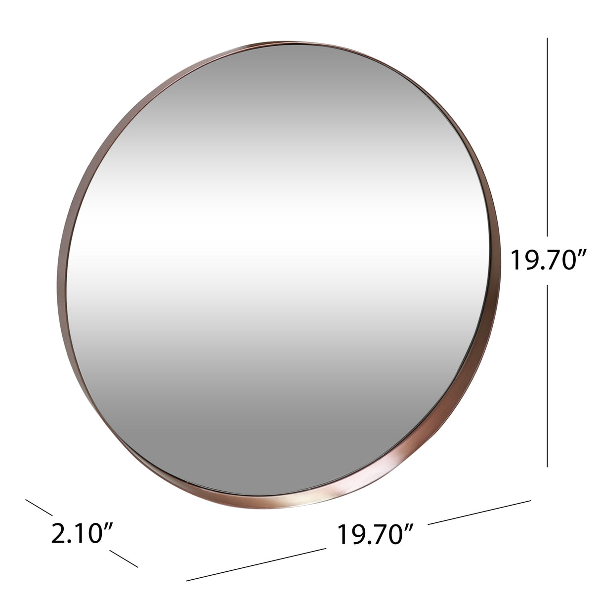 Hudspeth Contemporary Round Wall Mirror by Christopher Knight Home