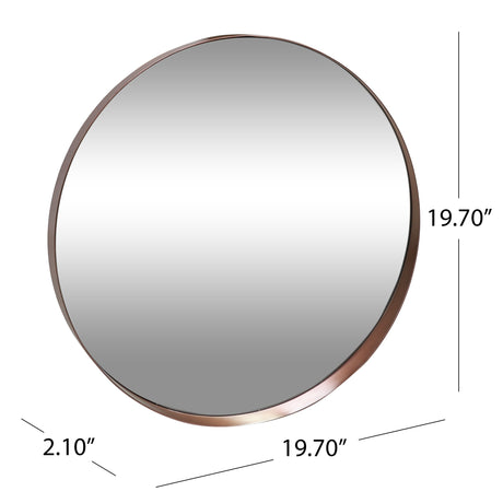 Hudspeth Contemporary Round Wall Mirror by Christopher Knight Home