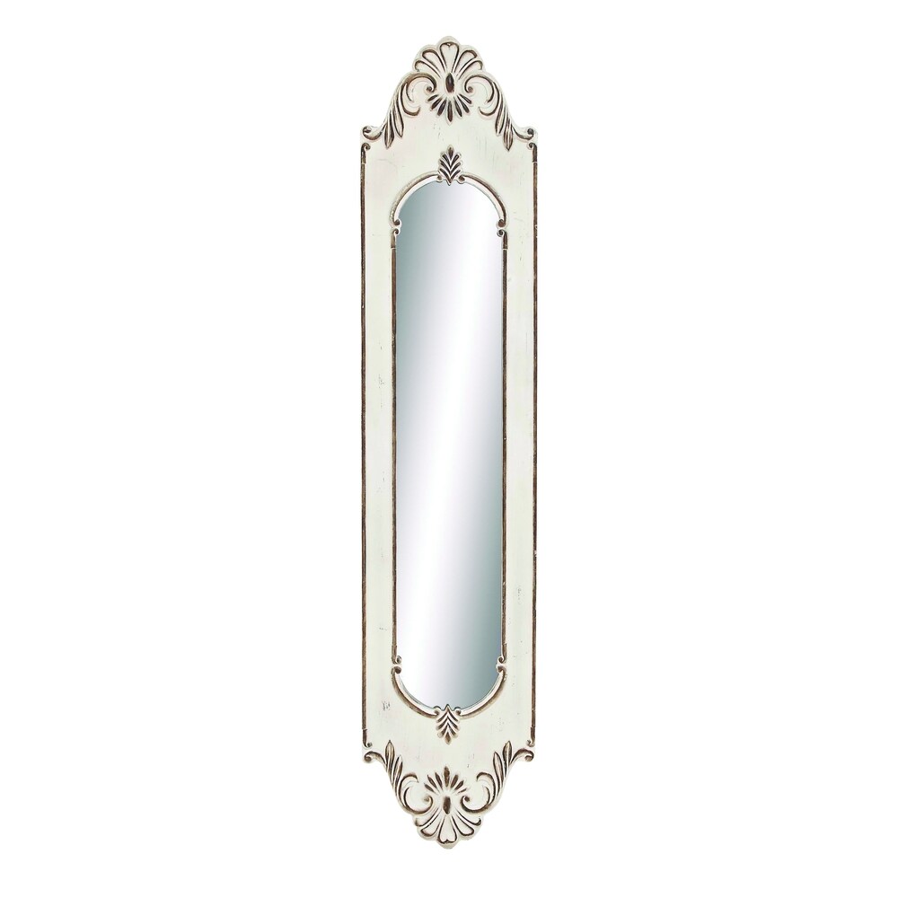 HueNgze (Royal) Wood Wall Mirror - Off-White