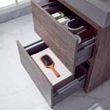 Huesca 24" Single Sink Bath Vanity with Grey Sink Top