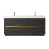 Huesca Bath Vanity with Composite Integral Sink Top without Mirror