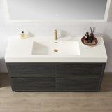 Huesca Bath Vanity with Composite Integral Sink Top without Mirror