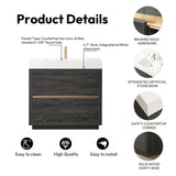Huesca Bath Vanity with Composite Integral Sink Top without Mirror