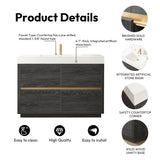 Huesca Bath Vanity with Composite Integral Sink Top without Mirror