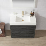 Huesca Bath Vanity with Composite Integral Sink Top without Mirror